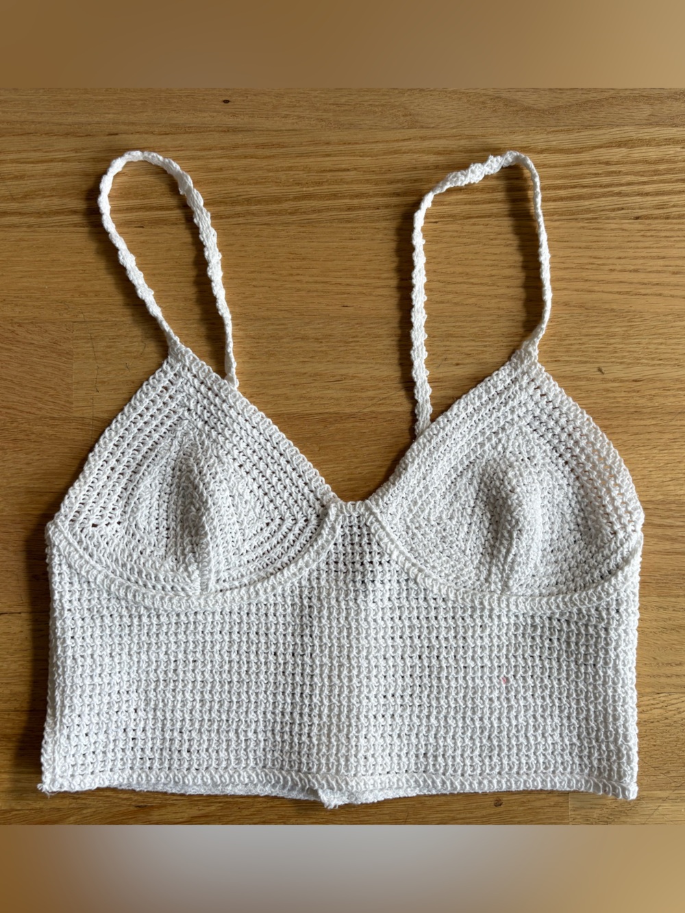 Zara White Crochet Crop Top
